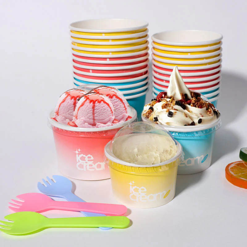 Ice Cream Cups With Lids